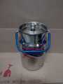 1 Liter Oil Canister Mil Jar Ghee Maghi Stainless Steel Can Milk Pot. 