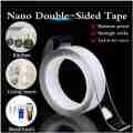 Double Sided Nano Adhesive Tape, Washable Traceless Nano Gel Tape, Stick to Glass, Metal, Kitchen Cellphone, Pads or Tile Nano Tape Grip Tape Transparent. 