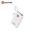 Paul Frank 10000mAh Power Bank 22.5W Fast Charging Built-in Cable Type-C Input 3C Certified 1 USB Port High-Speed Portable Power Bank (Blue). 