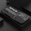 Hontinga for Samsung Galaxy S21 Plus 5G Case NASA Astronaut Design Side Design Phone Case Square Edge Pattern Liquid Silicone Cases Full Cover Camera Shockproof Protective Case. 