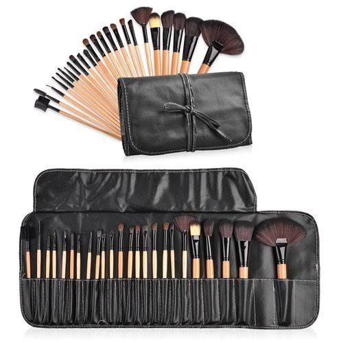 Pack of 24 Makeup Brushes Set with Kit Pouch