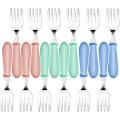 12PCS Toddler Forks Toddler Utensils,Stainless Steel Baby Forks,Kids Silverware Children's Cutlery Set for Self Feeding. 
