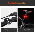 MeterMall Bicycle Rear Tail Light Indicator Waterproof Usb Rechargeable Wireless Remote Control Turn Signal Warning Lamp. 