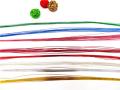 50pcs Mixed Color Iron Wire 80cm for Nylon Stocking Flower DIY Handmade Crafts. 
