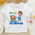 I'm The Big Brother Birthday Shirt - Personalized Cocomelon T-shirt. 