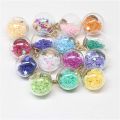 Colorized Shining Star Drift  Combo of 4 Crystal Balls Glass Balls Keyrings for Lover Gifts Key Chain for Car Bags Key Rings. 