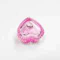 Glass Dappen Dish Transparent Nail Lid Heart Shape Acrylic Powder Pink Cup Bowl Liquid Holder for Nail Salons Manicurists DIY Nail Enthusiasts Beauty Professionals Nail Art Design. 