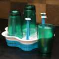 PACK OF 6 Pcs Self Designed Glass Tumblers made By FOOD GRADE Polystyrene - 300ML. 