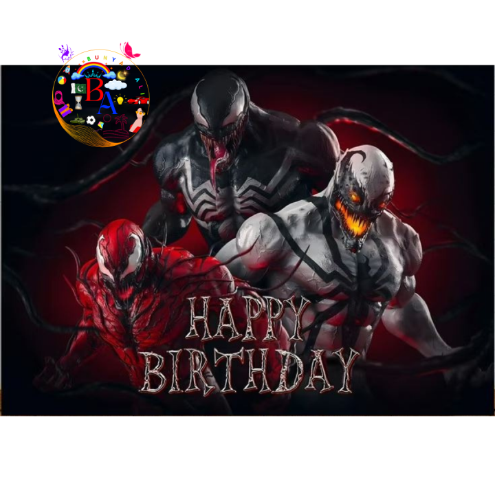 Venom Fancy Backdrop Venom Theme Fancy Panaflex Venom Birthday Party Banner Code 1