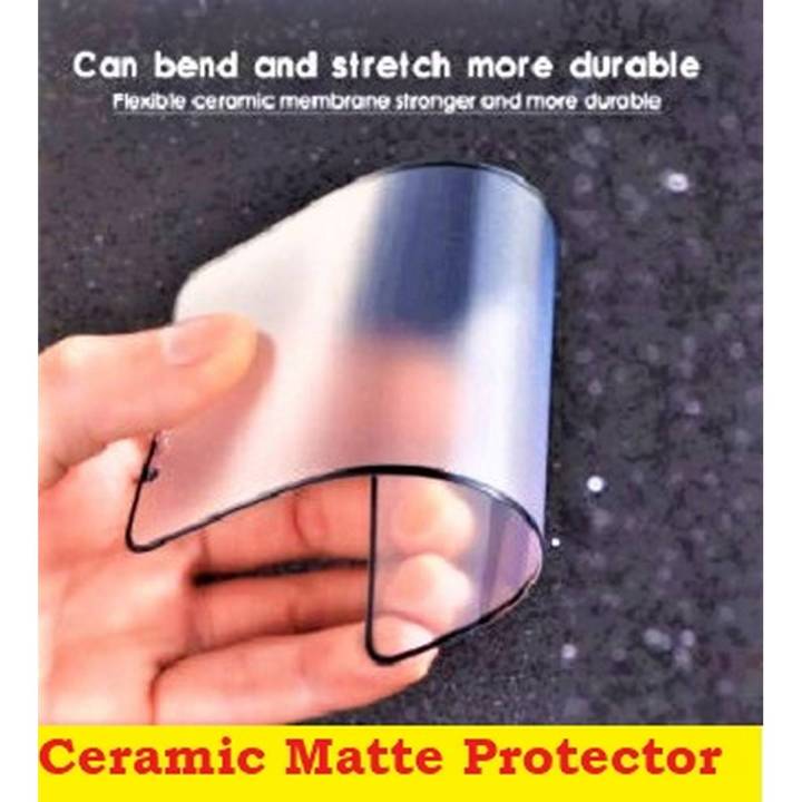 infinix Smart 5 Matte Screen Protector Ceramic Sheet Fiber PUBG Hybrid Film Unbreakable Temper Gorilla Glass