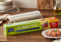 Puffin CLING Film 100 Ft. - BPA-Free Food Wrap, Multipurpose Plastic Wrap for Food Storage, Packing, Freezer. 