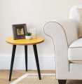 Side Table , Coffee Table , 16 inch Yellow Top Table ( Round and Triangle ). 