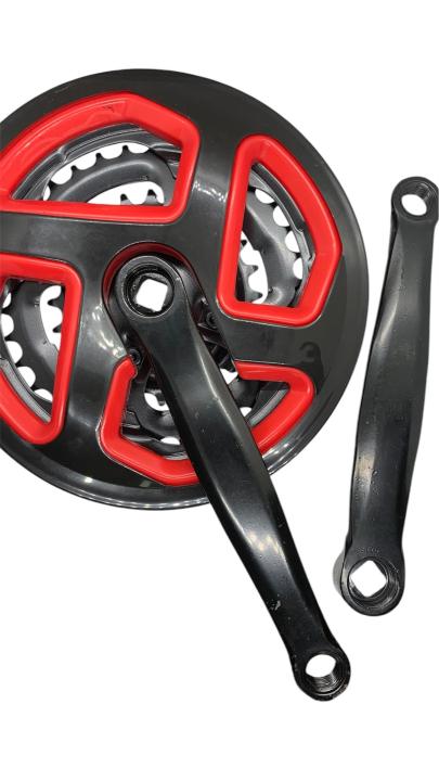 Bicycle Crank Set bicycle Gear Set Crank Set With Front Chain Cover For Mountain Bike Crank Set Bicycle Chain Ring Crankset For Cycle 3 Speed