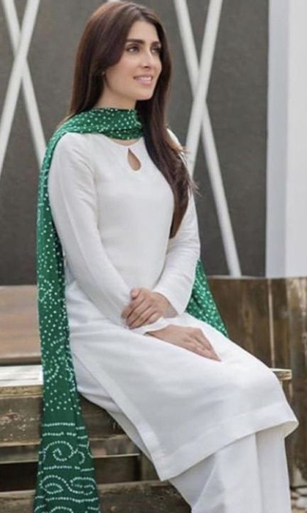 Chicken Kari Suits For Women / Kurtis For Girls/14th August Dress For Girls /unstiched lawn suits for women/Summer Collections For Party Wear/Shirts For Girls / Shirts for 14 august 2024/Unstiched 1pc shirts/white Chicken kari Shirt For Girls