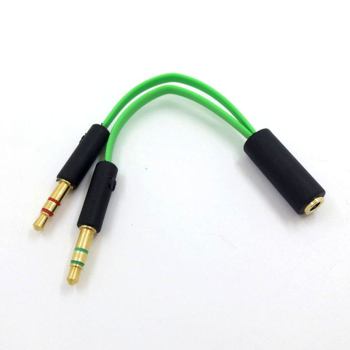 Factory wholesale for Razer computer headset 2-in-1 adapter headset game splitter audio conversion