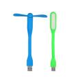 Combo 1+1 Offer Portable & Flexible Mini USB Fan + USB LED Light Lamp For Mobile OTG Power Bank Notebook Laptop Desktop PC Desk (Multicolor). 