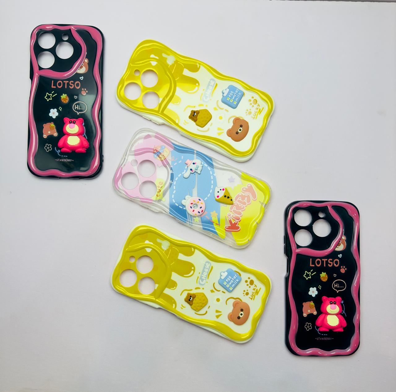 Lahore Mobile Case for Realme C61 Back Cover Colorful Wavy Phone Cases - Luxerey Back Cover - Creative Lovely 3D Doll -Girls Back Cover 9