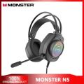 Headset 3.5mm Game Gaming Headphone Earphone with Microphone LED Light for Laptop Tablet Mobile Phones PS4 - Black + Red. 