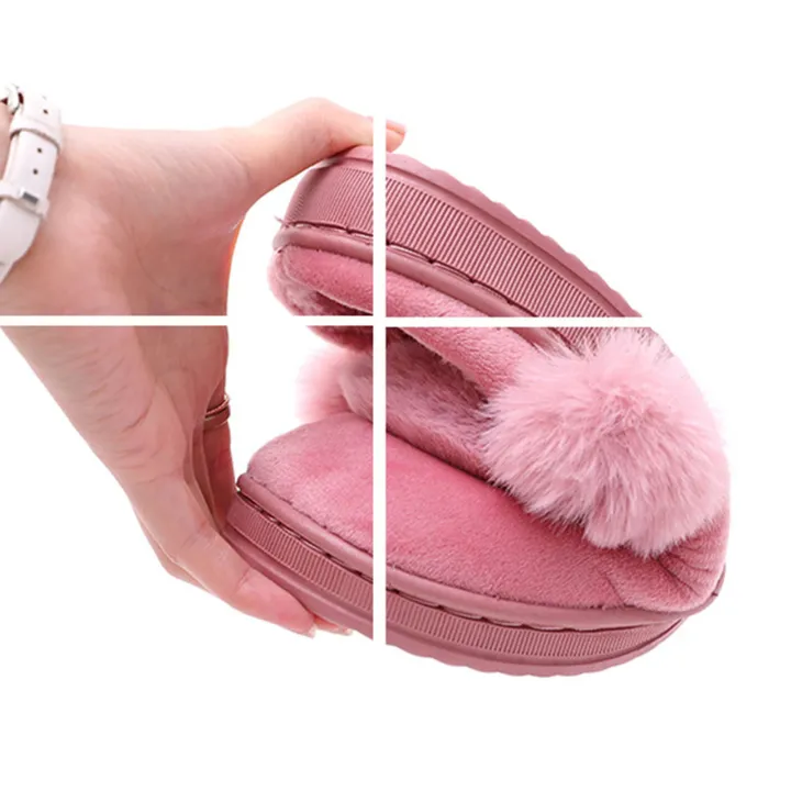 Cushioned%20Candy%20Color%20Lady%20Fluffy%20Flat%20Warm%20Slippers%20-%20Image%2010