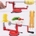 Spiral Potato Cutter - Red. 