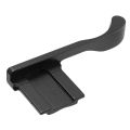 2 Pcs Metal Hot Shoe Cover Thumb Grip for Fujifilm Fuji X100F X100T X70 X30 X-E3 X-A1 X-A2 X-M1 XA3 XE3, Black & Silver. 