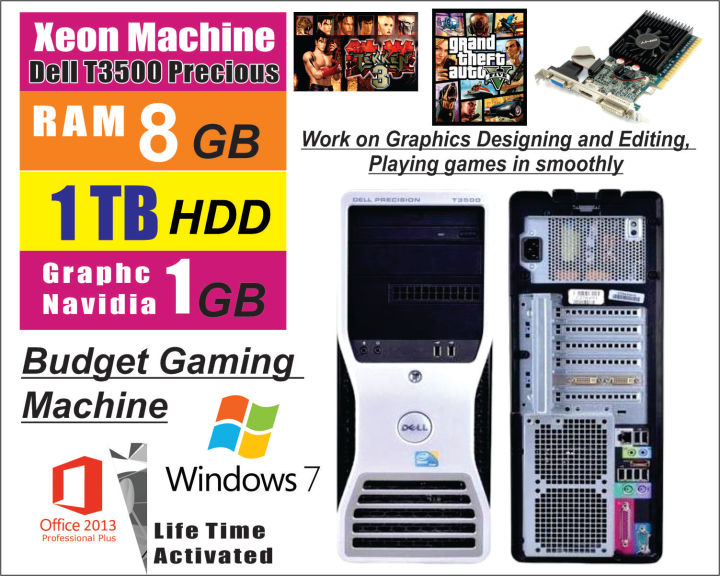 Gaming PC Dell T3400 Xeon Precious Machine with graphics card