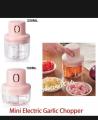 Chopper With Double Bowl, Rechargeable Mini Electric Food Chopper With 2 Bowls. 