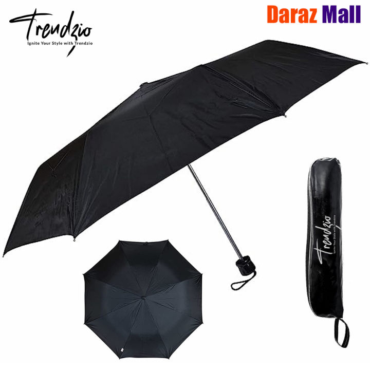 TRENDZIO Folding Umbrella 8 Ribs Compact Size Portable Umbrella for Rain and Sun Protection Umbrella