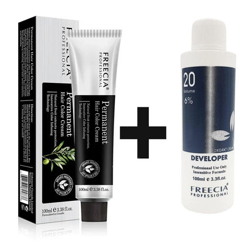 Freecia Professional Full Dye 8.2 With 20 Vol 6% Hair Developer in pakistan