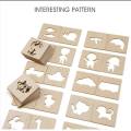 Habiba products Baby Toys School Paint Tools Educational Coloring Book Paint Learning Coloring Board Drawing Board Wooden Drawing Toys. 