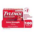 Tylenol Extra Strength Acetaminophen Tablets USP 500 mg 100 Tablets. 