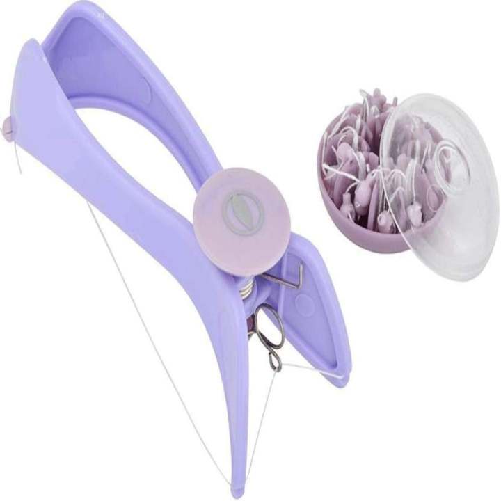 New Painless Hair Removal Machine, Slique Hair Threading Machine, Slidne Face Hair Threading Tweezer, Facial Epilator, Hair Shaver Spring Carved Face Carveer Defeattherer Cheek Eyebrow DIY Beauty Tool Facial Hair Removal Tool Facial Hair Threading At Home