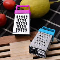 Mini Four Sided Grater And Peeler Tool for Vegetables, Stainless Steel Box  with Handle, Multifunctional Tiny Cheese , Garlic Grater And Lemon Zest. 