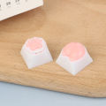 Cute Cat Paw Keycaps For Mechanical Keyboard Cherry MX Switch DIY Custom Key Cap Soft Silicone Keycup Artisan Pink Color-Angelia. 