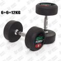 (6-kg Pair) SNK FITNESS Rubber Coated Dumbbells Pair of 6kg. 