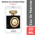 Nebras Lattafa Pride Perfumes 20ml EDP for women and men Discovery Pack Travel. 