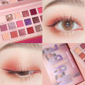 18 Colors Nude Shimmer Eyeshadow Palette Matte Pigment Shimmer Diamond Eye Palette. 