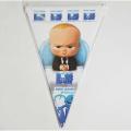 BOSS BABY THEME FLAGS BANNER - BOSS BABY BUNTINGS - PACK OF 10 FLAGS BANNER. 