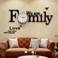 3D Wooden Wall Clock Laser Cut Stylish Design for Home & Bedroom Decoration. 