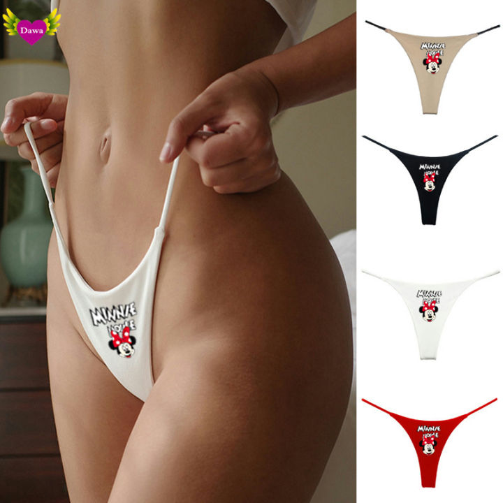 Cute Cartoon Mickey Print Mickey Mouse Underwear For Women Sports Panties Women Underpants Seamless Thon