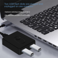 USB 3.0 KVM Switch 1X2/2X1 Switch Switcher for Laptop Computer Printer Keyboard Mouse ABS. 