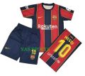 messi barcelona  football kit for kid 5-13 year. 