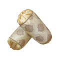 Gao Pillow cover pack of 2 golden round traditional side cushion ideal for floor sittings Ultimate Comfort for Blissful Rest king size without filing only cover - gol takiya. 