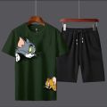 Tom and Jerry printed tshirt+trouser tracksuit for men&boys. 