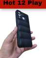 Infinix Hot 12 Play Soft Matt Camera Protection Back Case Cover. 