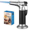 Professional Kitchen Cooking Torch Refill Blow Torch with Lock Adjustable Flame for BBQ Baking Soldering. 