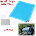 Hot 2pcs Car Rear view Mirror Protective Waterproof Film Anti-Fog HD Car Rearview Mirror Decal Rainproof Rain Clear Protective Film Car Membrane Sticker Film. 