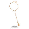 Ethereon Circlet Hand Chain Set Long-lasting Friendly to Skin Women Circlet Bracelet Set. 