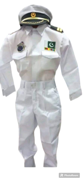 Navy Costume set clothing set for kids for Pakistan Independent Day school Programs