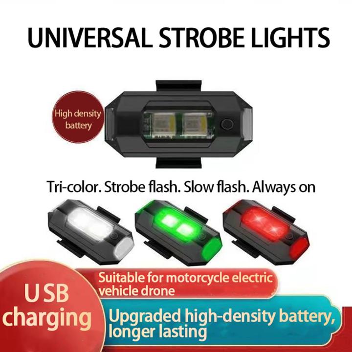 2022 Trendy Rechargeable Lights Motorcycle Bikes Lights Night Flight Lights Model Remote Control Car Warning Lights Accessories In stock